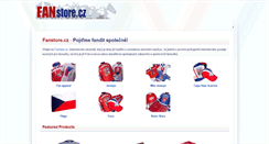 Desktop Screenshot of fanstore.cz