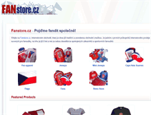 Tablet Screenshot of fanstore.cz